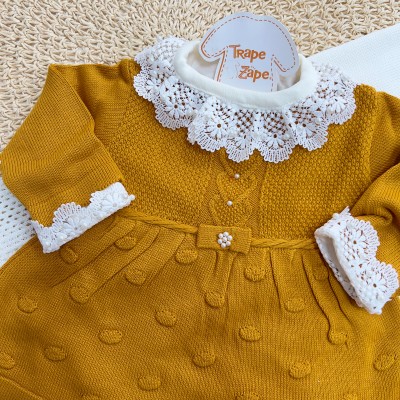 Saída de maternidade Gabriela - mostarda